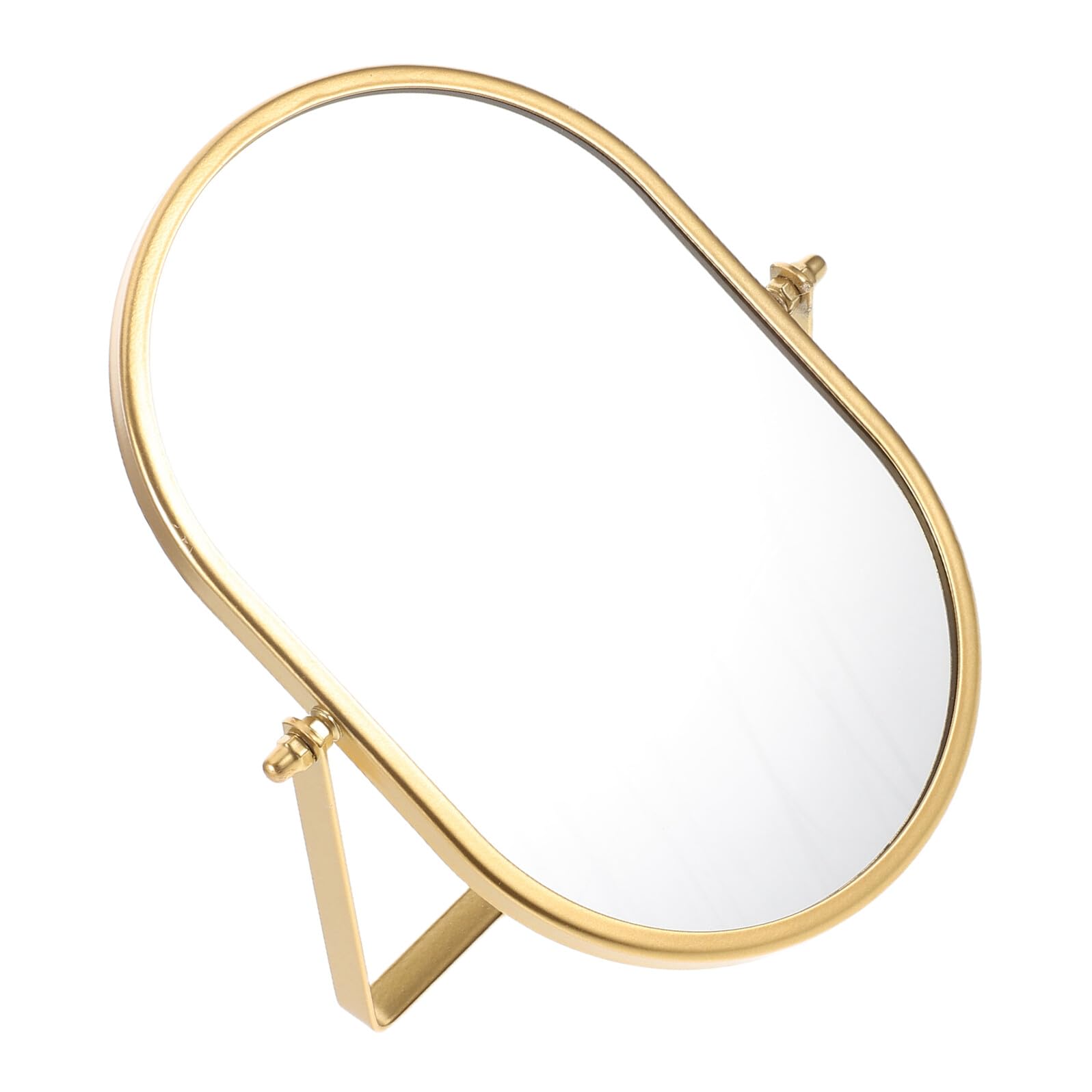 Miroir de maquillage ovale doré avec verre haute définition PLAFOPE