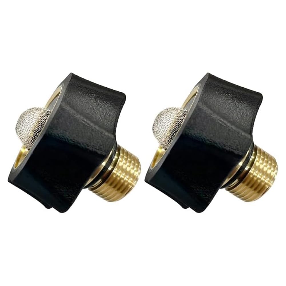 Ijsdnvjndx Men's As Shown High-Pressure Water Inlet Fittings 2Pcs 7112362 For Pressure Washer, 3/8In & 3/4In Fe Ends