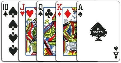 Copag Bridge Size Regular Index 1546 Playing Cards (Green Burgundy Setup)
