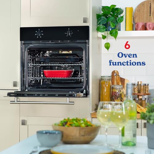 Russell Hobbs 70L, 60cm Wide, Single Electric Built-in Fan Oven and Grill in Black, 6 Oven Functions, RHFEO7004B - Image 5