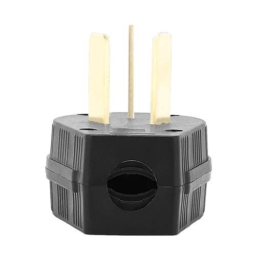 Miniatura 3 de Secador de 3 clavijas Nema 10-50P de 50 amperios, enchufe de ángulo de 125250 V, enchufe de hoja recta de 3 polos y 3 cables para tintorería y rangos