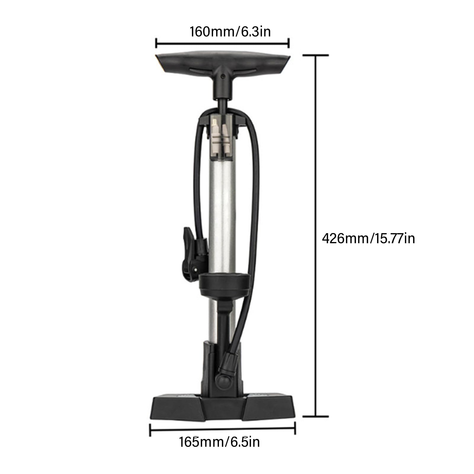 Pavimento Bici Pompe Per Pneumatici 160 Ad Alta Pressione Pompe Ad Aria Bici Gonfiatore Con Manometro Per Pneumatico Della Bicicletta Palloncino