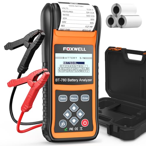 24V 12V Car Battery Tester with Printer - 2026 FOXWELL BT...