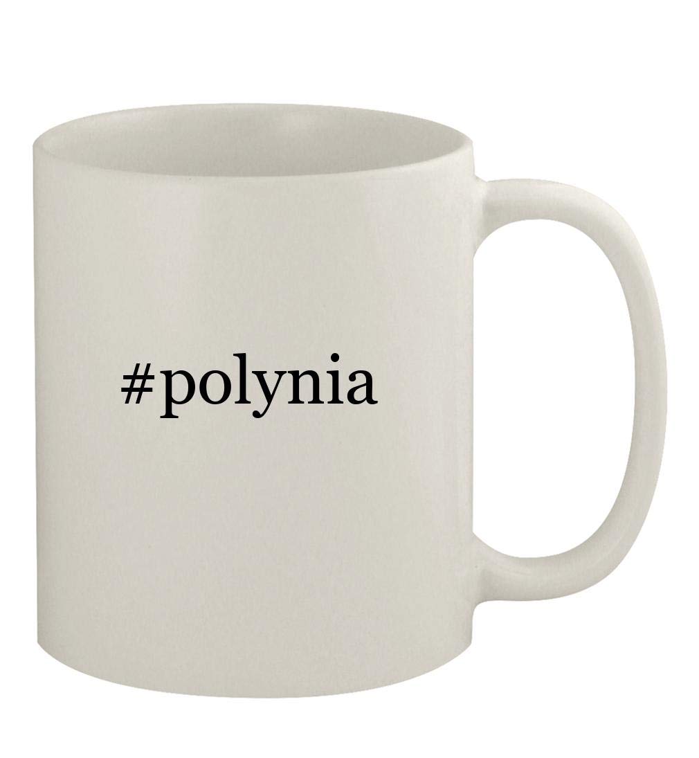 #polynia - 11oz Ceramic White Coffee Mug, White