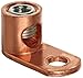 Morris Products 90554 Mecahnical Lug, Copper, 5/16 Bolt Size, 3/4 Width, 3/4 Height, 1-1/2 Length, 8 - 1/0 Wire Range (2)