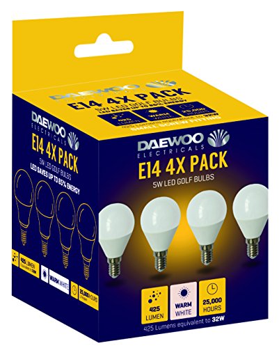 Preisvergleich Produktbild DAEWOO LED-Leuchtmittel, E14, 40 W, Warmweiß