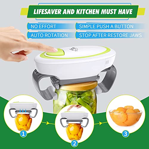 Dr.jar Hands Free And Powerful Electric Jar Opener For Weak Hands, Strong Tough Automatic Jar Opener For Seniors With Arthritis, Bottle Opener For Arthritic Hands #TOP1