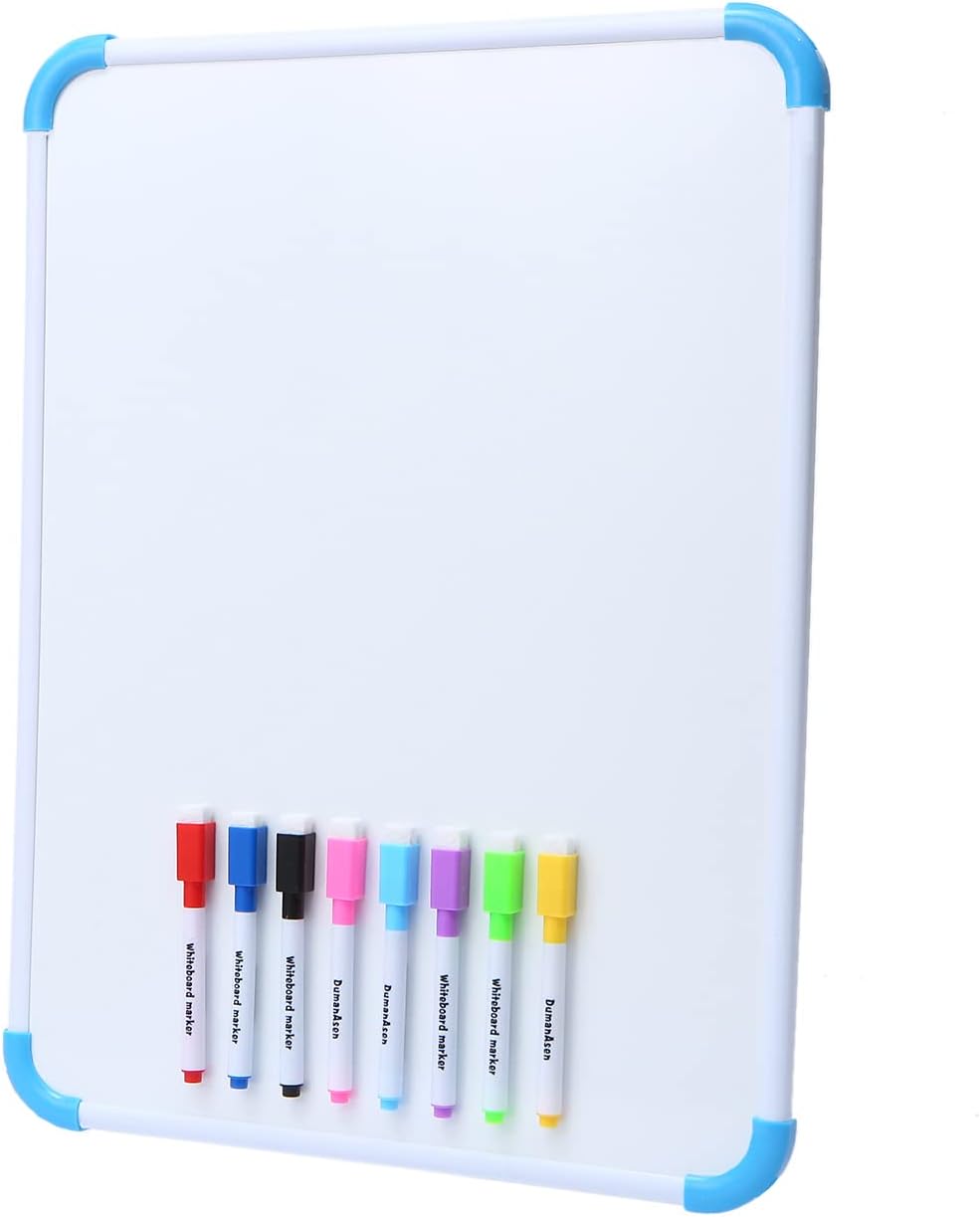 DumanAsen Dry Erase Whiteboard, White Board with 8 Dry Erase