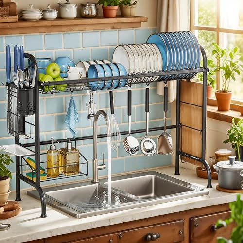 MOUKABAL Dish Drying Rack - 34% Off Stainless Steel Over Sink Rack