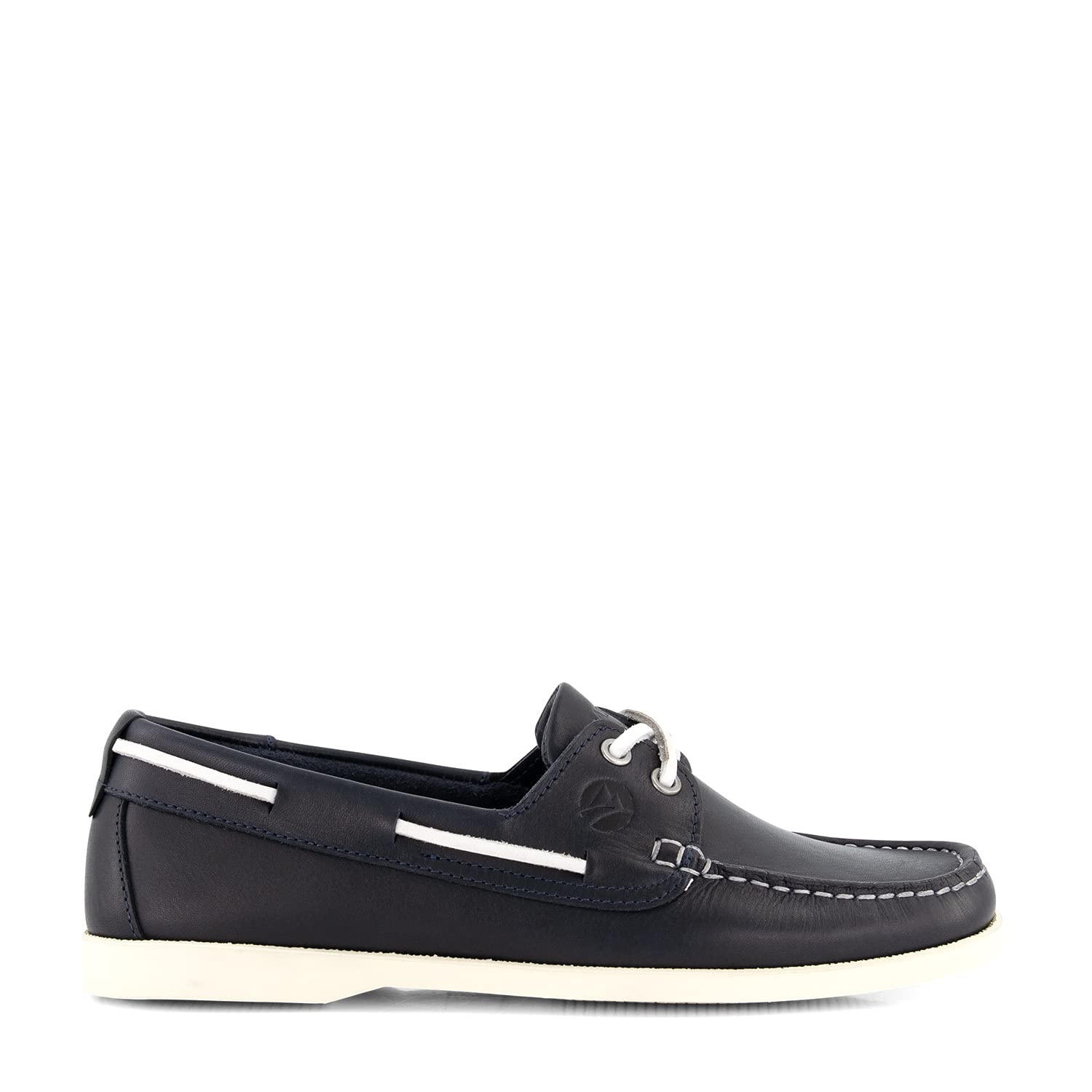 Travelin' Damen Exmouth Lady Slip On Nautical Leder Sommerschuhe - Blau