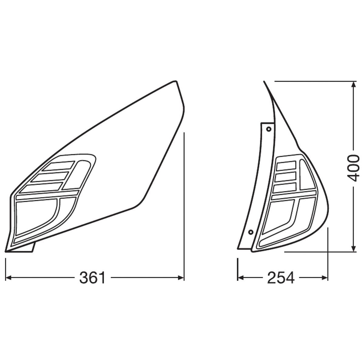 OSRAM Ledtl101-Cl Fanali Posteriori Led Ledriving, Nero, Set Di 2