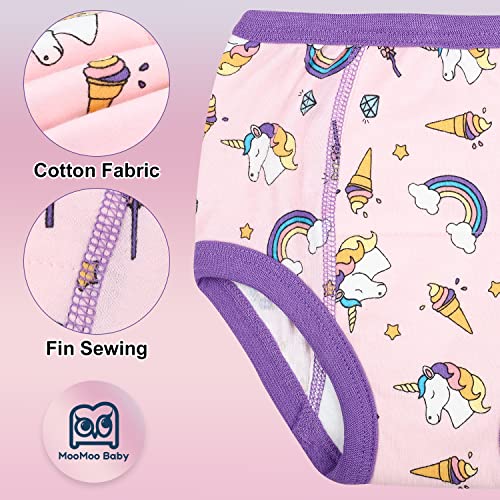 Image of MooMoo Baby Potty Training Underwear 10 Packs Absorbent Toddler Training Pants for Boys and Girls Cotton Pee Pants 2T-9T