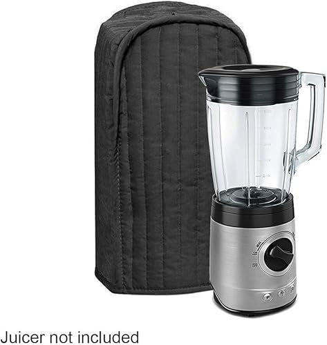 Miniatura 3 de Cubierta antipolvo negra del poliéster de la huella dactilar para la licuadora, 15.6in x 7.1in x 5.6in