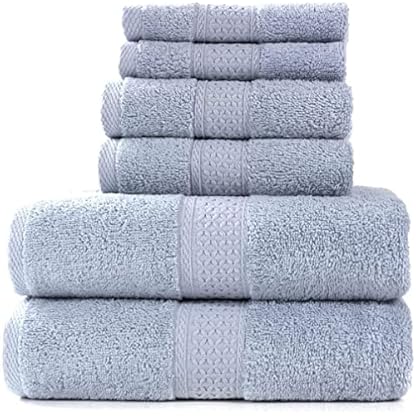Handtuch Badetuch-Set, 2 große Badetücher, 2 Handtücher, 2 Waschlappen. Weiche, saugfähige Badetücher aus weicher Baumwolle in Hotelqualität(Color:E)