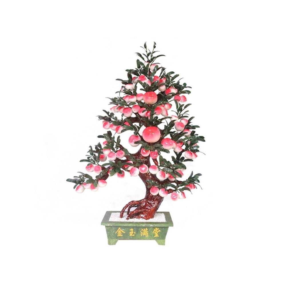 Fake Bonsai Tree Artificial Bonsai Tree - Jade bonsai Potted Plant for Home Office Tabletop Decor