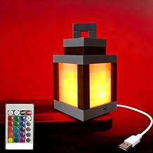 Pixel Art Cube Torch Light, 16 Color Changing LED Lamp with Remote Control, Rechargeable Game Room Night Light, Retro Desk Decor for Bedroom, Gift for Gamer
