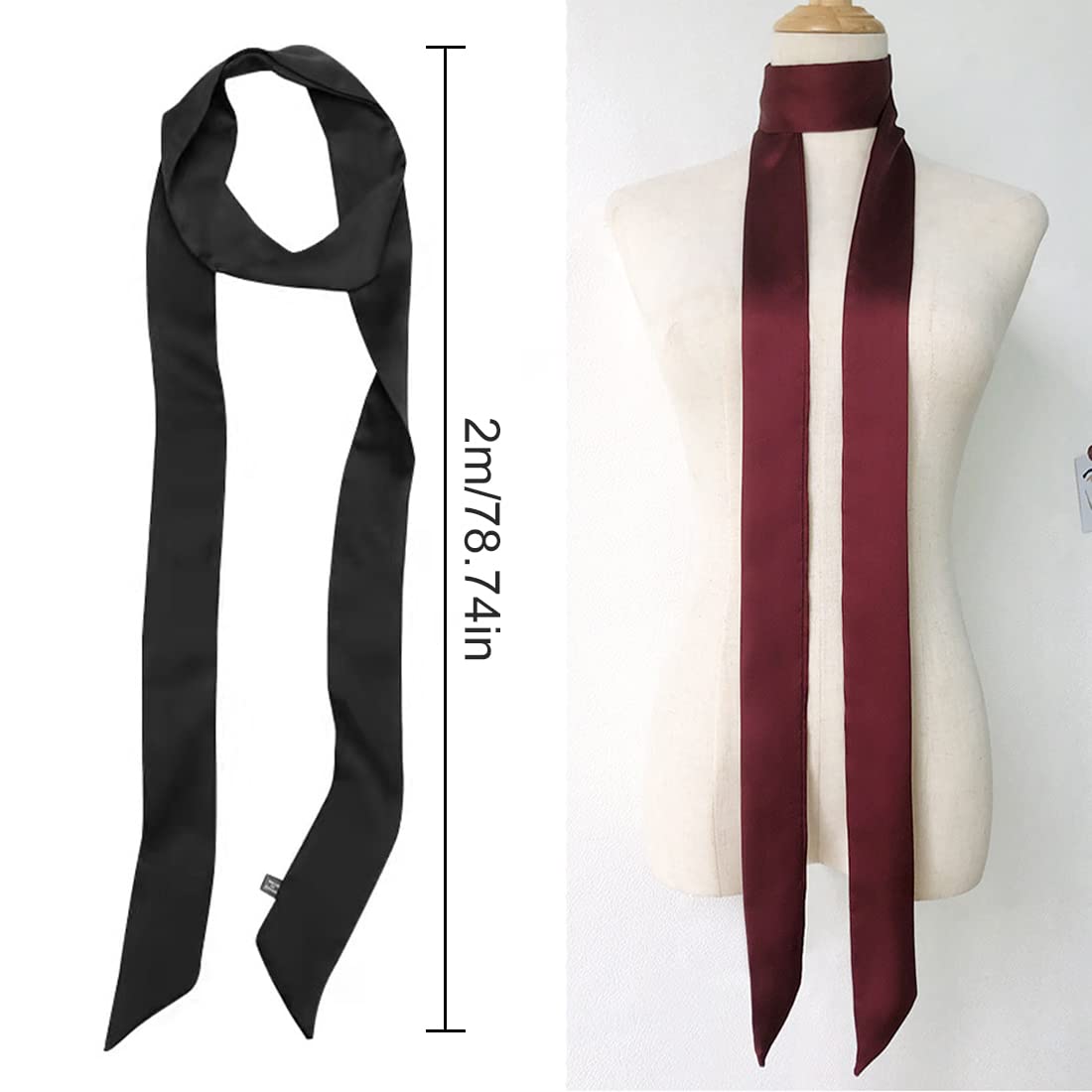 Fascia Donna Elegante In Raso Doppia Faccia - Cintura Gioiello Per Abiti Da Sera, Regalo Compleanno/San Valentino - Foto 5