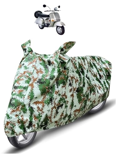 Image of Auto Hub Waterproof Scooty Cover Compatible with Bajaj Chetak Dustproof, UV Protection Two Wheeler Scooty Chetak Cover - Forest