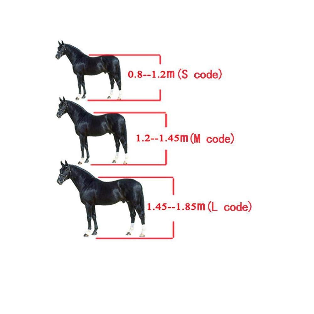 Bridas Cabestros Ecuestres De Caballo Ajustables Y Brida De Caballo Halter con Y Cinturón De Rienda Fijo,Black-L