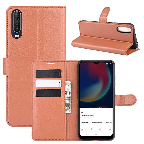 Fertuo Coque Wiko View 4 / View 4 Lite, Antichoc Portefeuille Étui Housse en Cuir à Rabat Flip Cover Case avec Silicone Bumper, Porte Carte, Béquille, Boucle...