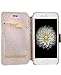 iPhone 6s Case, FLYEE Handcraft Luxury Bling Rhinestone Wallet Case Ultrathin Magnetic Kickstand Crystal Leather Book Cover for Apple iPhone 6s/iPhone 6 4.7 Inch Magic Rose Gold