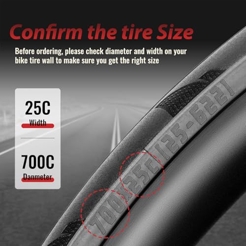 MOHEGIA 700C Road Bike Tire: 700x25C/700x28C Foldable 60 TPI