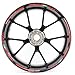 Produktbild Ducati Hypermotard 821 Motorrad Felgenrandaufkleber SpecialGP Rot Komplettset Aufkleber Sticker