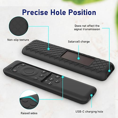 Smastronics - Samsung TV Remote Cover Case - Silicone Protective Case with Remote Loop - BN59-01432A (Black - Solar Cell) 4 51gfo4PU0gL