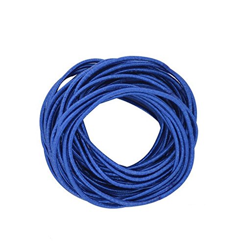 Coobbar 100Pcs Women Elastic Hair Ties Band Ropes Ring Ponytail Holder (Dark Blue) #TOP20
