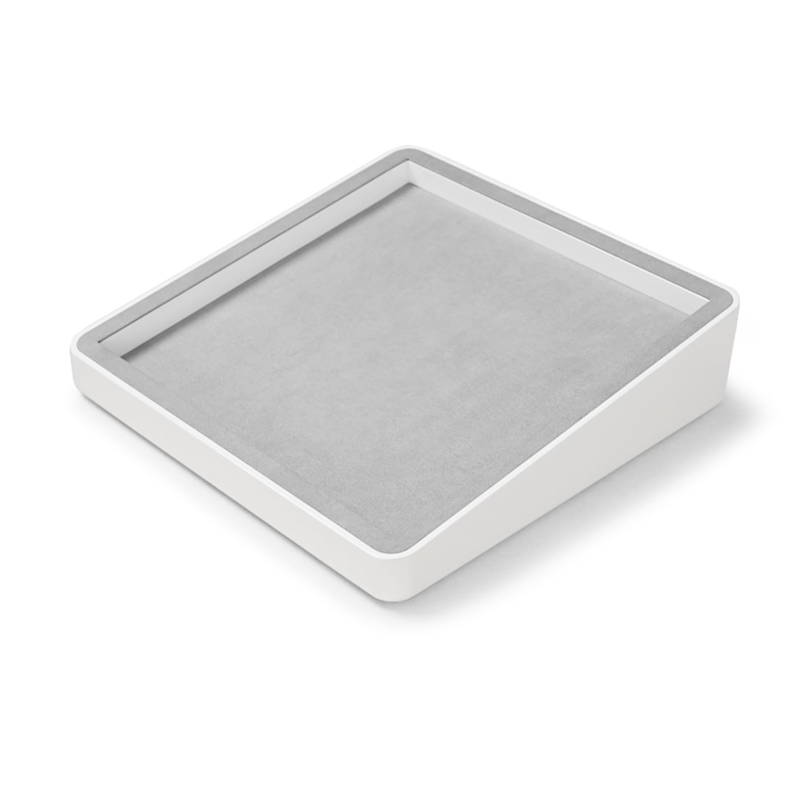 YGMNQAL Velvet Jewelry Tray Display Trays Grey Velvet Jewelry Display Tray For Ring Earrings Bangle Necklace Tray Organizer Jewelry Display Tray Grey