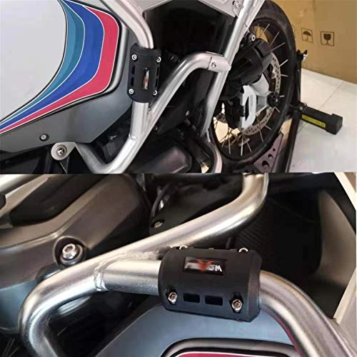 PARQUS Motorrad Motorschutz Crash Bar Schutz Stoßfänger Dekorative Schutzblock 22/25 / 28mm / Fit für Yamaha MT10 Mt 07 09 10 Mt-07MT-09 MT-10 (Color : Noir)