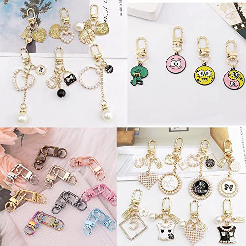 36Pcs 9Mm Mix Color Metal Lobster Claw Clasps Swivel Lanyards Trigger Snap Hooks Strap For Keychain,Key Rings Diy Bag Jewelry Findings(Mix Color) #TOP5