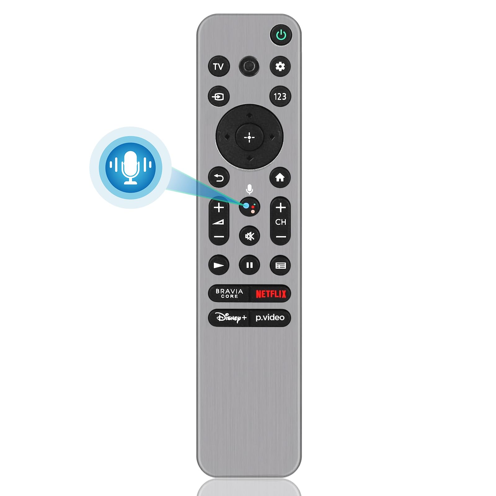 RMF-TX910U Voice Remote Control Replacement for All Sony TV Remote, for Sony Bravia 4K OLED UHD LED Google/Android Smart TVs (with Backlit, Voice