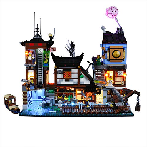 Sugeren LED Beleuchtungsset für Lego NINJAGO City Docks 70657, Led Licht Set mit 2 USB Anschlüssen, Kompatibel mit Lego… – Bild 6