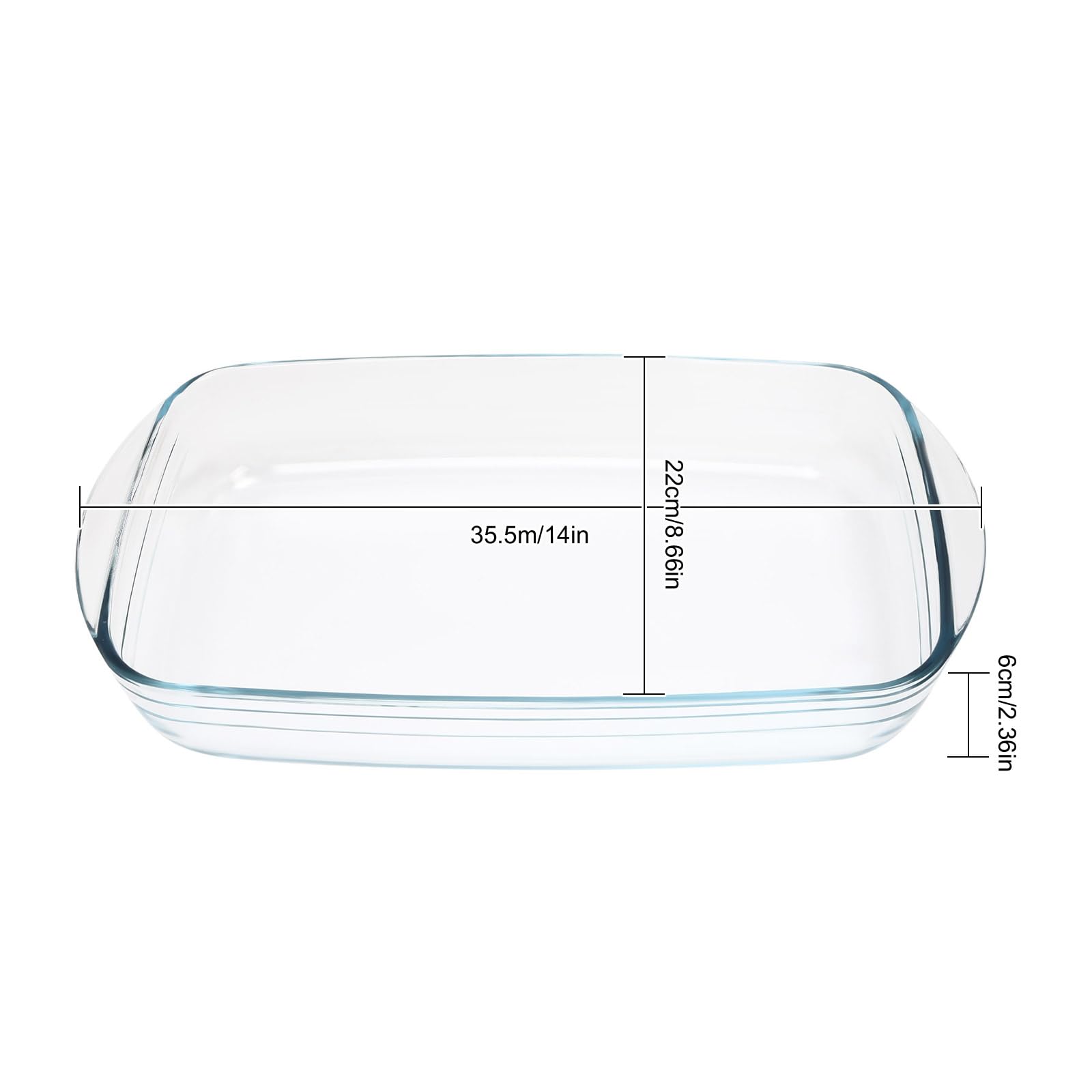 Serbatoio per alimenti in vetro da 2,2 l, con padelle, rettangolare, per pasti, chafing dish gastro con coperchio, per catering, buffet e feste, accessori per buffet, argento