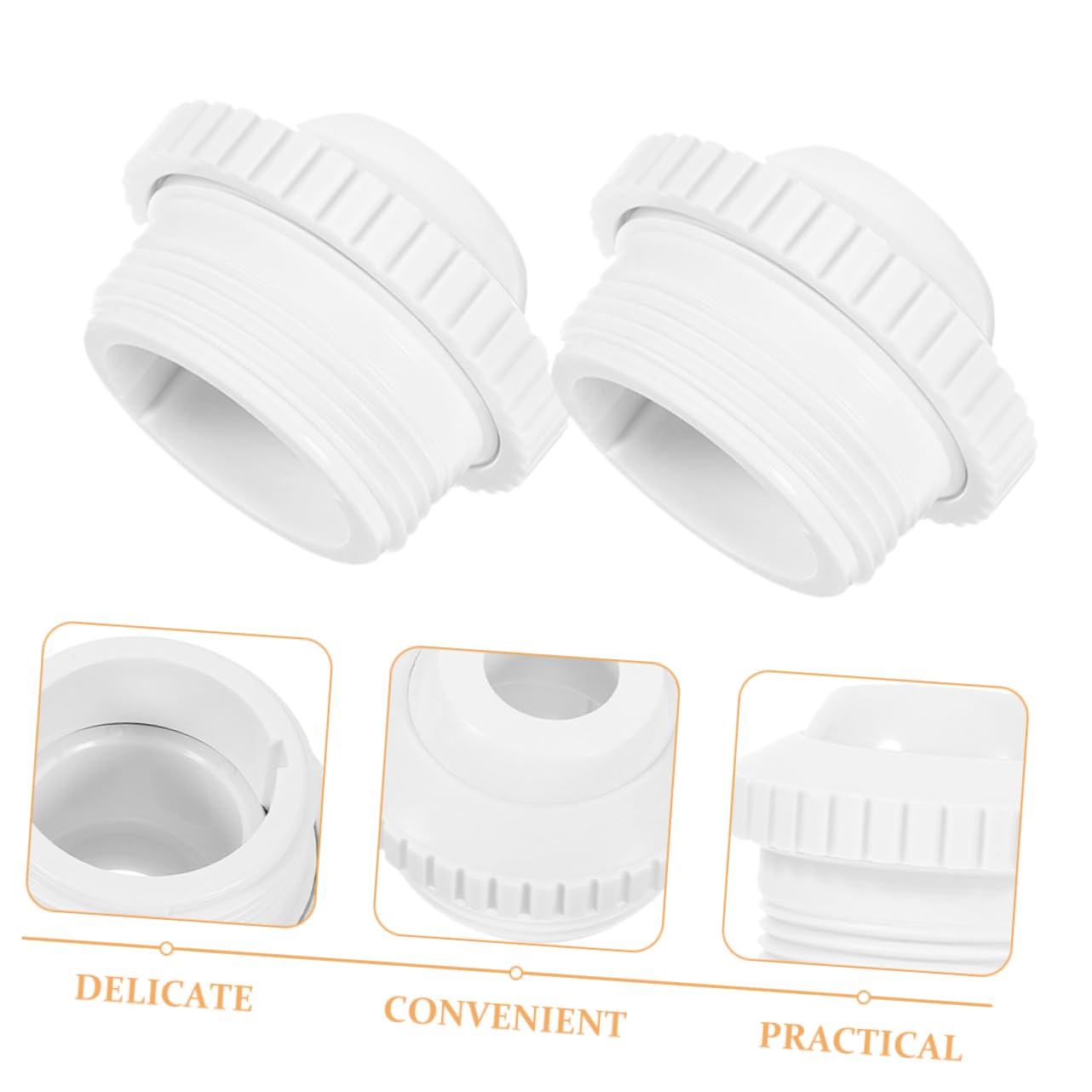 BESPORTBLE Chorros De Masaje para Piscina Jetnozzle Jet Nozzle Fuente Manguera De Piscina Entrada De Flujo De Corriente Ajuste De Flujo De Corriente El Plastico 2 Piezas X 4