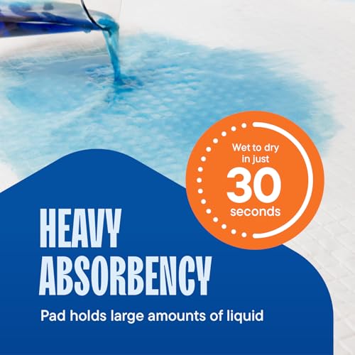 Image of Disposable Changing Pads [100-Pack] Diaper Pad for Baby, Puppy & Dog - Pee & Wee Underpads - Chux Potty Training Liner - Changing Table Cover - 17 inchx13 inch Leak-Proof Liners for Incontinence & Travel Use
