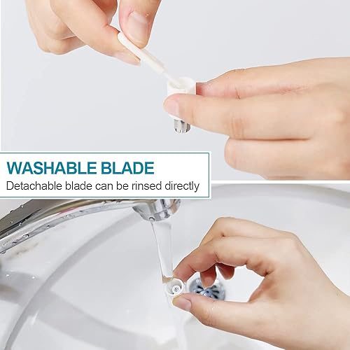 Miniatura 7 de TOUCHBeauty Recortador de pelo de cara, cejas, nariz y orejas, removedor de pelo todo en uno para mujeres y hombres, afeitadora de doble hoja con
