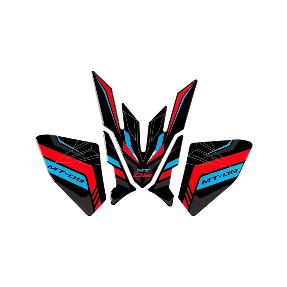 Motorcycle Fuel Tank Sticker for MT-09 MT09 MT 09 Fuel Tank Modified Sticker Motorcycle Motor Bike Side Body Fuel Tank Pad Decal Accessories