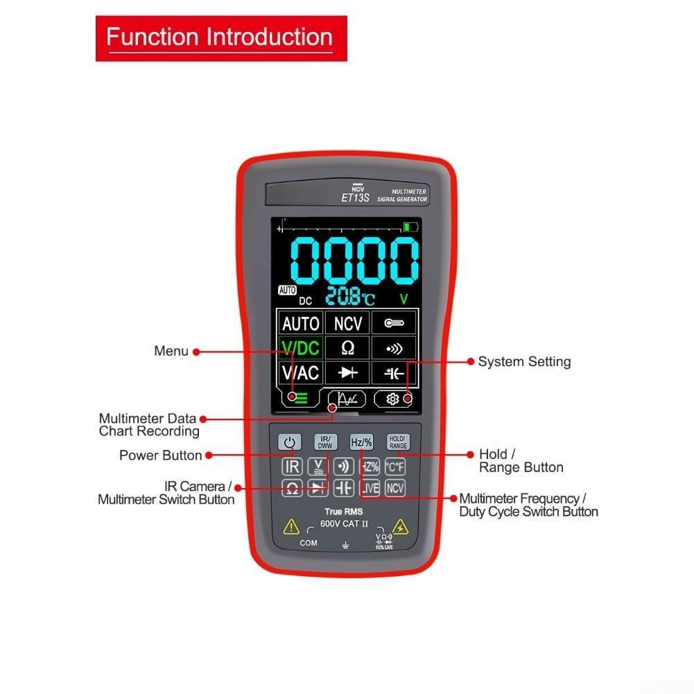 ReachMall Multimeter mit Thermokamera 192 Pixel -20 bis 550°C