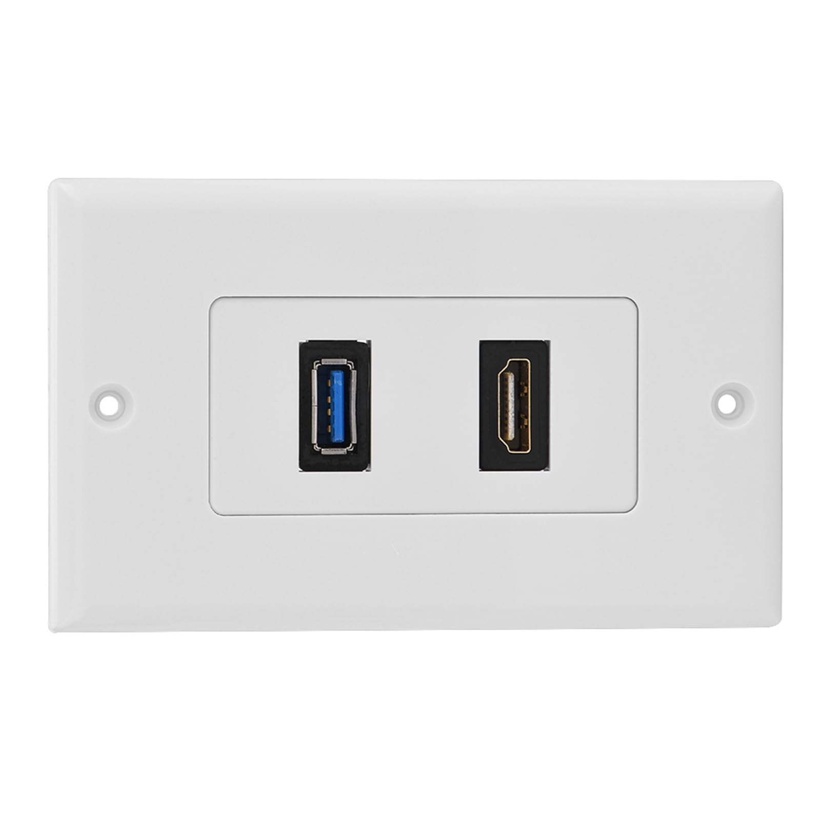 Crabtree HDMI 2.0 USB 3.0 Ethernet Wall Plate Multimedia Panel