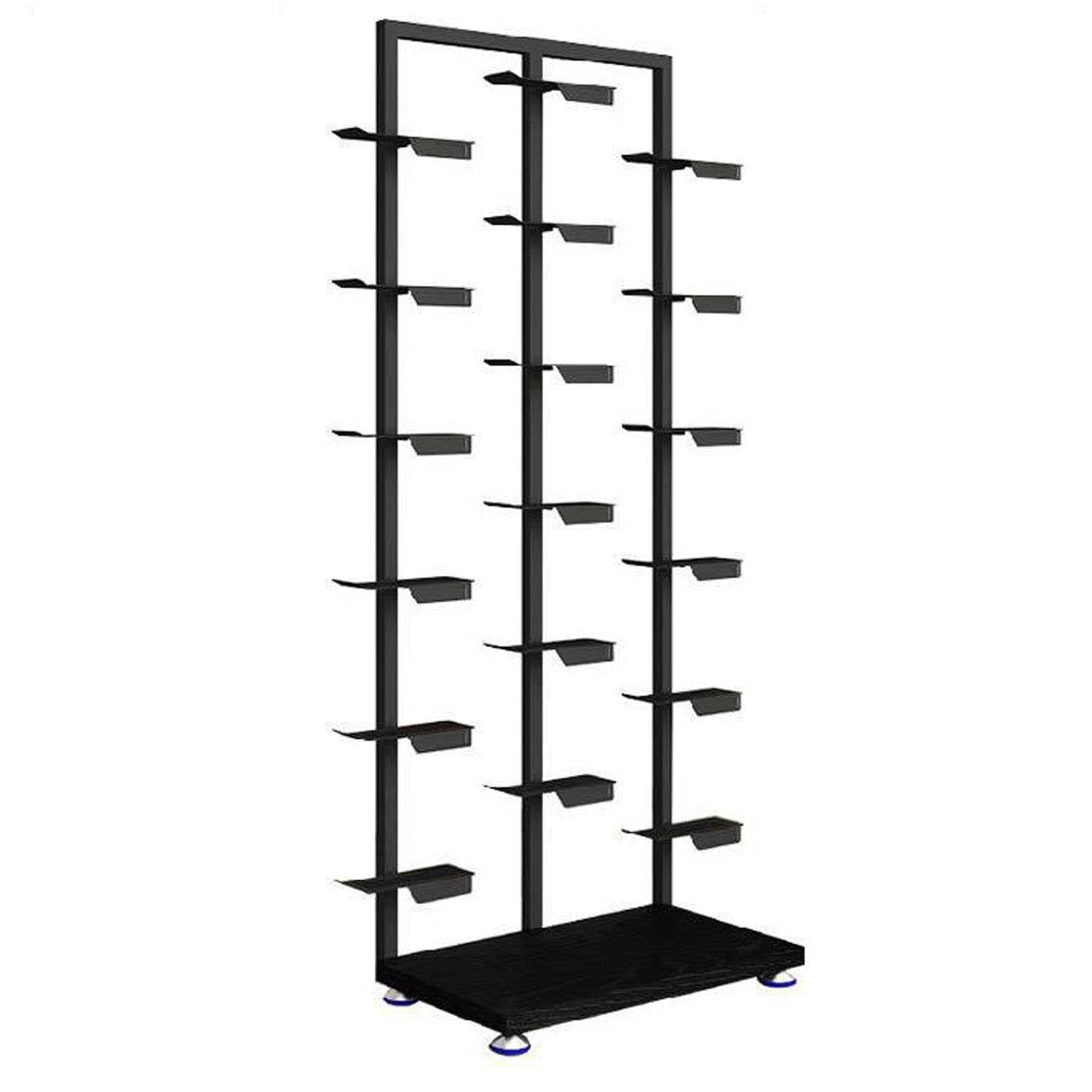 Support à Chaussures Réglable En Acier Inox - Lot De 2 - Pour Magasin Ou Maison - Hauteur 18-30 Cm