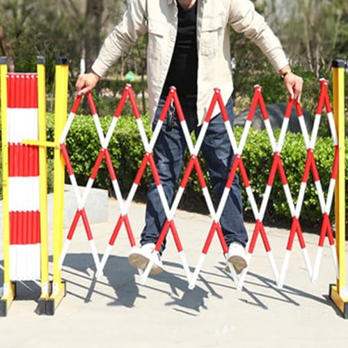 Clôture mobile flexible rétractable rouge 120 x 250 cm robuste
