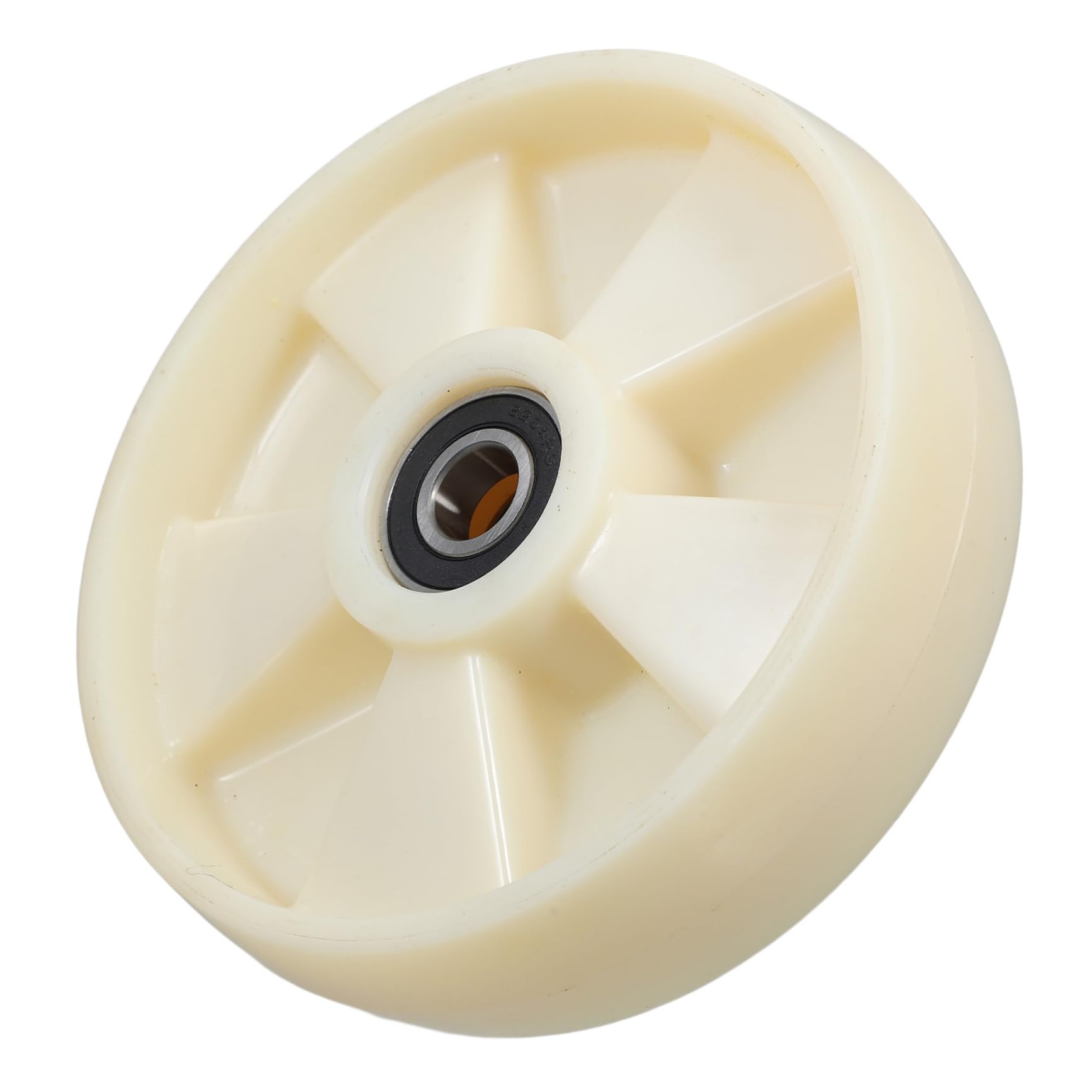 GLEAVI Drehbare Nylon Lenkrolle 200x50 Mm mit 47mm Achse und Kugellager für Hubwagen Geräuscharm und Reibungslose Rotation für Supermärkte und Logistikzentren