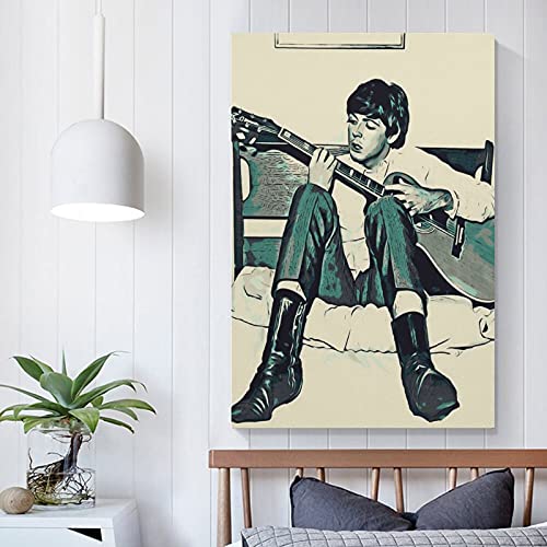 jiandan Paul Mccartney Poster sur toile et décoration murale moderne pour chambre familiale, 20 × 30 cm - Les Beatles, Paul McCartney, John Lennon, RIngo Starr, George Harrison jiandan Paul Mccartney Poster sur toile et décoration murale moderne pour chambre familiale, 20 × 30 cm – Image 6