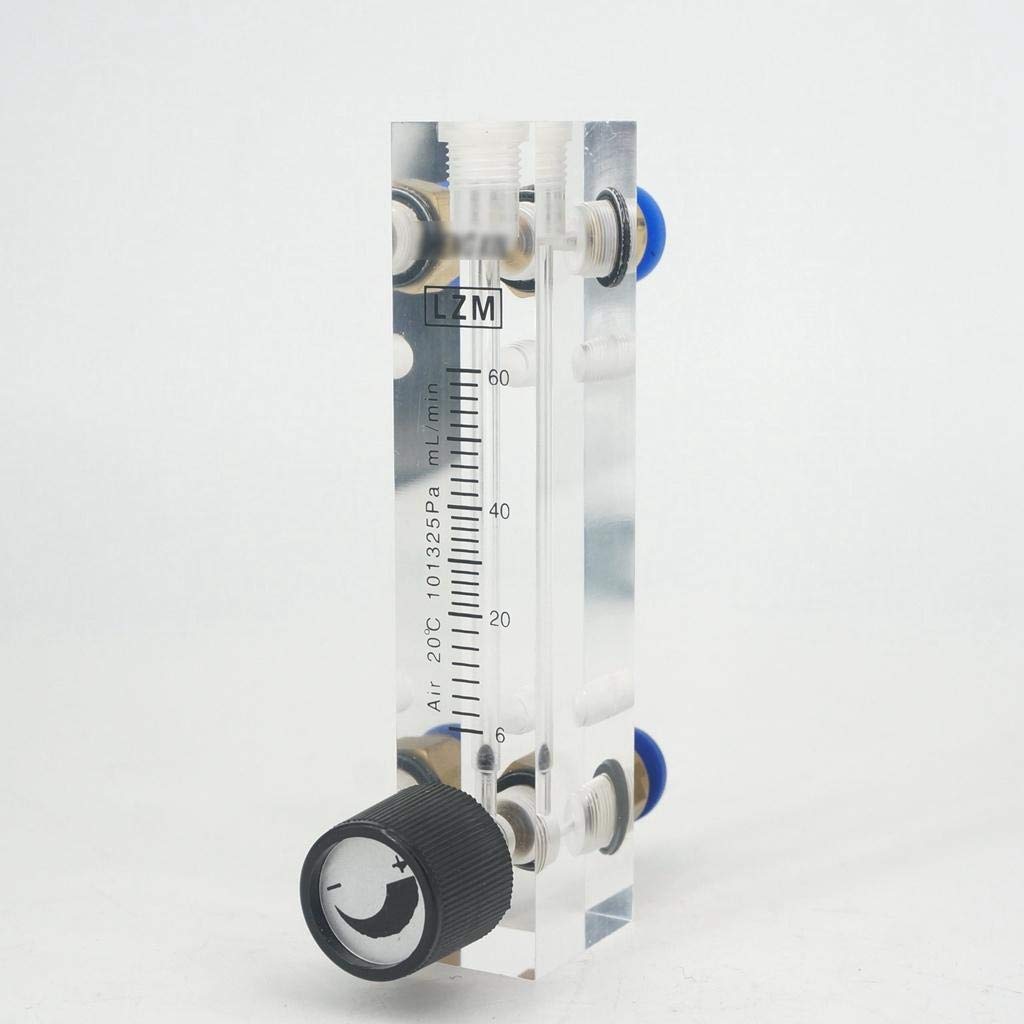 LZM-4T 6-400ML/MIN アクリルチューブ流量計、制御バルブ付き