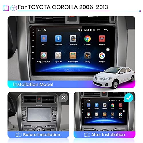 Android Auto Stereo Radiotuner met Bluetooth En Navigatie Voor Toyota Corolla E140 E150 2007-2013 Plug En Play… - Image 4