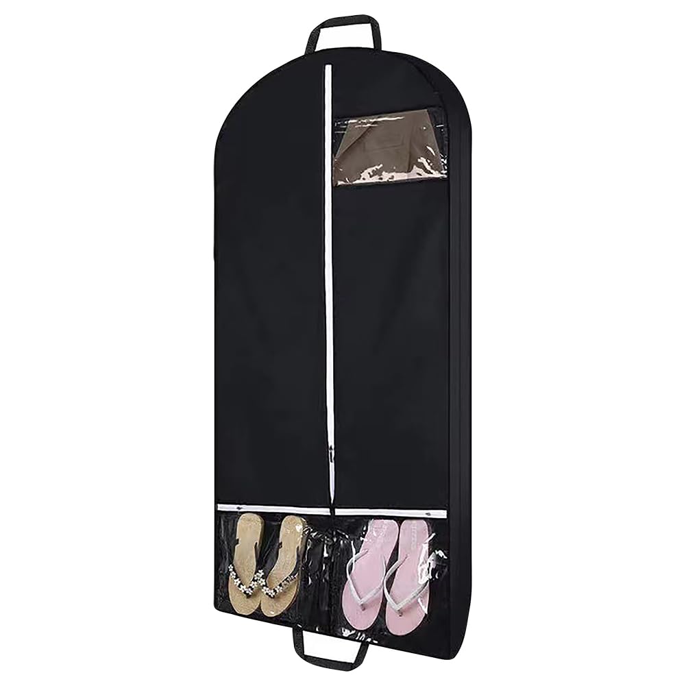 Long Dress Covers Garment Storage Bags Clothes Cover Bags with Zip Breathable Dust Proof Clothes Covers Resistant Hanging