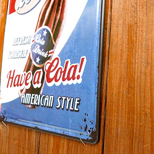 Amazon.co.jp: アメリカン雑貨 サインプレート ブリキ看板 COLA