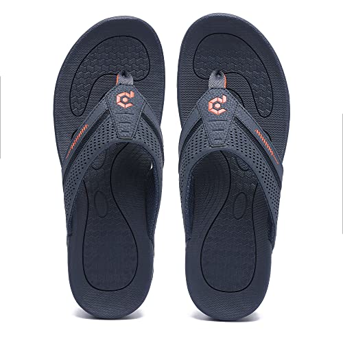 Image of Men's Flip-Flops, Thongs Sandals Durable Comfort Slippers for Beach